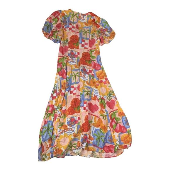 White Closet women's large Element Multicolor Floral Dress maxi tropical farm ri - Picture 2 of 14